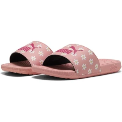 Abbildung von Puma COOL CAT 2.0 Daisies Unisex Badesandale für Kinder, Größe: 31, Pink fruit/pink/white/almost apricot Schuhe