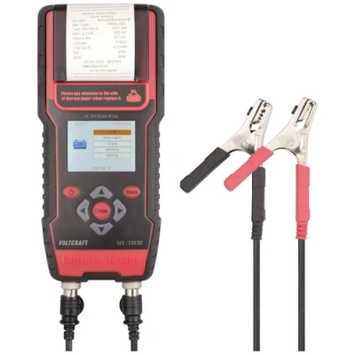 Abbildung von VOLTCRAFT VC BT12/24 Print Kfz Batterietester 12 V, 24 V Batterieprüfung 243 mm x 110 59 (VC 13967340)