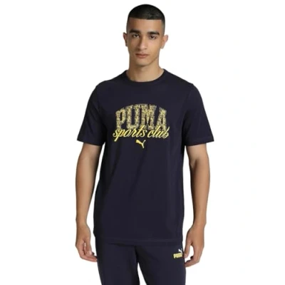 Abbildung von Puma Class Graphic TEE Tshirt print, Herren, Größe: Large, New navy