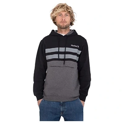 Abbildung von Hurley Herren M Oceancare Block Party Pullover Sweatshirt, schwarz, XL