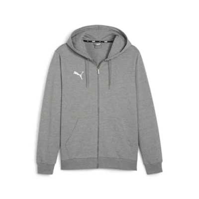Abbildung von puma Herren Teamgoal Casuals Hooded Jacket Sweat, Medium Gray Heather White, XS EU