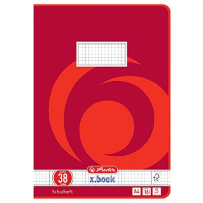 Abbildung von Herlitz 3323805 Schulheft (A4/16 Lineatur 38 (gelocht)) 16 Blatt, 10er Packung