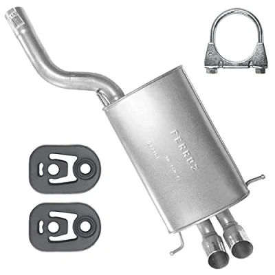 Abbildung von Endschalldämpfer Auspuff Endtopf für Mercedes C Klasse 200 220 W203 T203 S203 2.2 CDI