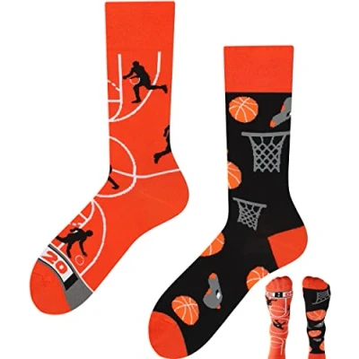 Abbildung von TODO Lustige Basketball Socken Herren, Coole Motiv, Lustig 47 50