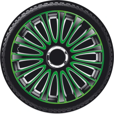 Abbildung von AutoStyle PP 5135G Radblenden 15Zoll schwarz/grün