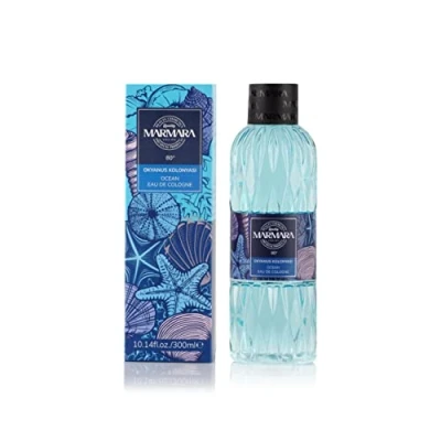 Abbildung von MARMARA BEAUTY Eau de Cologne OCEAN 300ml 80 Alkohol erfrischender Duft für Frauen &amp; Herren Duftwasser Erfrischt kühlt EDC beruhigend Kölnischwasser