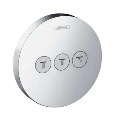 Abbildung von hansgrohe UP Ventil Oberbau &quot;ShowerSelect S&quot;, Unterputz für 3 Funktionen, chrom