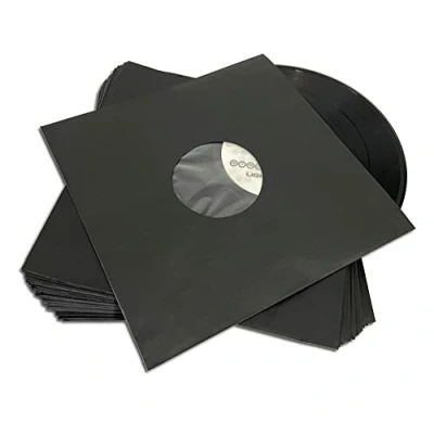 Abbildung von Protected 25cm/10inch Cover Papier schwarz gefüttert