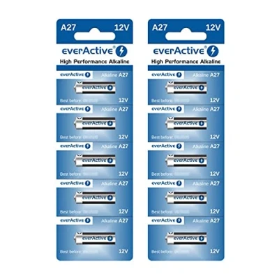Abbildung von 10 x A27 12V everActive Alkaline Batterien 27A LR27A MN27 L828 Fernbedinung