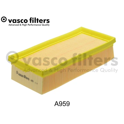 Abbildung von DAVID VASCO A959 Luftfilter 58 117 251 rechteckig Filtereinsatz MITSUBISHI: Colt 6, VI CZC Cabrio, SMART: Forfour I