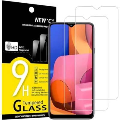 Abbildung von NEW&#039;C 2 Stück, Panzer Schutz Glas für Samsung Galaxy A20s, Frei von Kratzern, 9H Härte, HD Displayschutzfolie, 0.33mm Ultra klar, Ultrabeständig