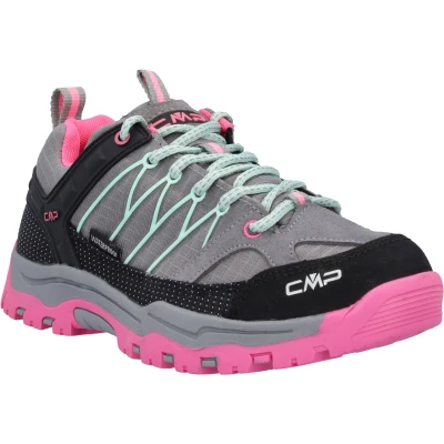 Abbildung von CMP KIDS Rigel LOW SHOE WP Unisex Hikingschuh für Kinder, Größe: 38, Cemento/pink fluo Leder und textil