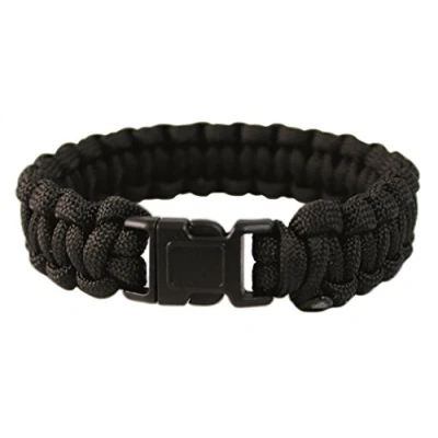 Abbildung von Mil Tec Paracord Armband, 22 mm, Schwarz, M, Polyester, Ohne Stein