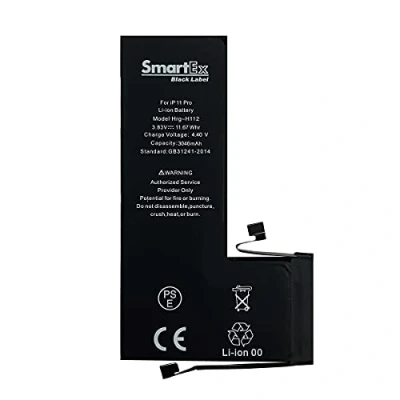 Abbildung von Smartex® Black Label Akku Batterie kompatibel mit iPhone 11 Pro 3046 mAh 2 Jahre Garantie