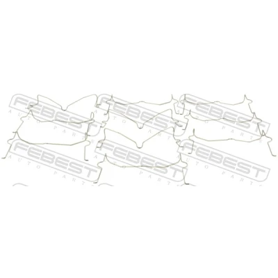 Abbildung von FEBEST 0103 004 PCS10 Feder, Scheibenbremsbelag