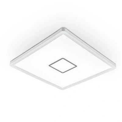 Abbildung von B.K.Licht Deckenleuchte LED Deckenlampe modern Panel flach eckig 29x29cm Büro 18W BKL1240, fest integriert, 4000K Neutralweiß