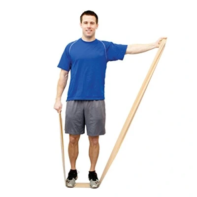 Abbildung von CanDo Trainingsband / Gymnastikband, Länge 45 m, Go Band, beige (sehr sehr leicht)