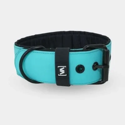 Abbildung von VITOMALIA® HydroTex 5cm Breites Halsband Für Große Hunde, Wasserabweisendes Hundehalsband mit Komfort Innenfütterung, Strapazierfähig &amp; Langlebig Aktivn Hund (5cm/L = 45cm 55cm, Türkis)