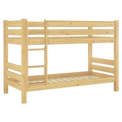 Abbildung von Teilbares Etagenbett Massivholz Kiefer 90x200 Rollrost Hohes Bett Stockbett 60.11 09 100