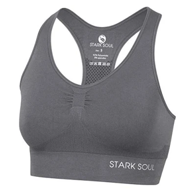 Abbildung von Stark Soul® Sport BH Bra Light Support BH, doppellagig, für Damen Doppellagiges Material