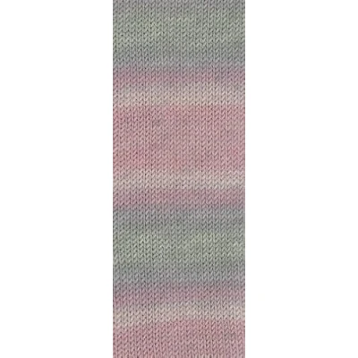 Abbildung von LANA GROSSA Cool Wool Baby Degrade 0508 zartrosa nelke hellgrau flieder Häkelwolle, 220 m, 100% Schurwolle Merino, filzfrei