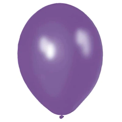 Abbildung von Lila Luftballons Metallic 30 cm 10 Stück