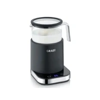 Abbildung von GRAEF Glas Milchaufschäumer MS902, Induktion, 6 Automatik Programme, Touch Display, bis zu 400ml Milchschaum, heiße Schokolade