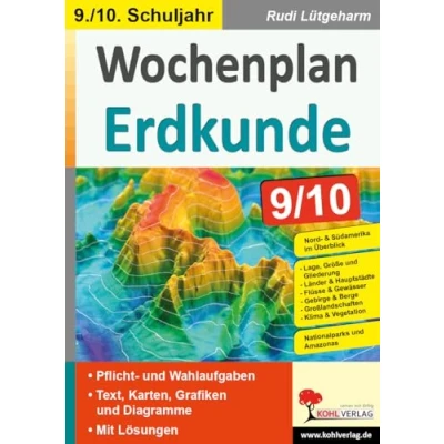 Abbildung von Wochenplan Erdkunde / Klasse 9 10: Jede Woche übersichtlich auf einem Bogen
