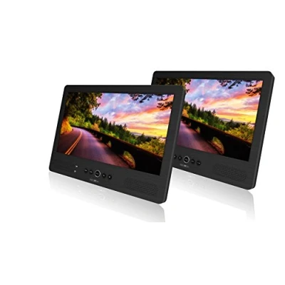 Abbildung von Reflexion DVD1052 Portabler DVD Player (Akku, USB, 12V Auto Adapter, 230V Netzteil, inkl. Kopfstützenhalterung)