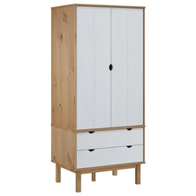 Abbildung von vidaXL Kleiderschrank OTTA 76,5x53x172 cm Massivholz Kiefer