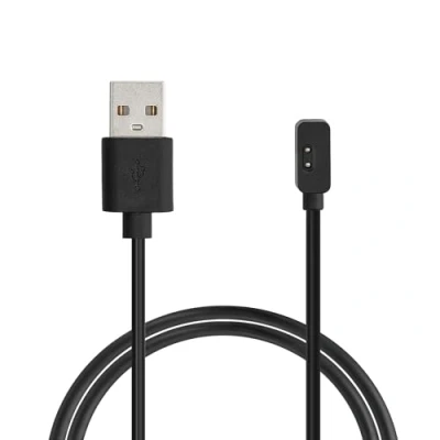 Abbildung von kwmobile USB Kabel Charger kompatibel mit Xiaomi Redmi Watch 2 Lite/Redmi 3 Lite Ladekabel Smart Ersatzkabel Fitnesstracker Aufladekabel in Schwarz