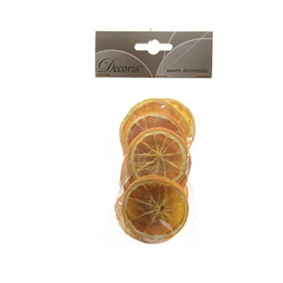 Abbildung von Decoris season decorations Bastelnaturmaterial, Orangenscheiben getrocknet orange