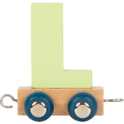 Abbildung von small foot Buchstabenzug Polar L aus Holz, Holzzug individuell kombinierbar, zum Dekorieren und Verschenken, 12582
