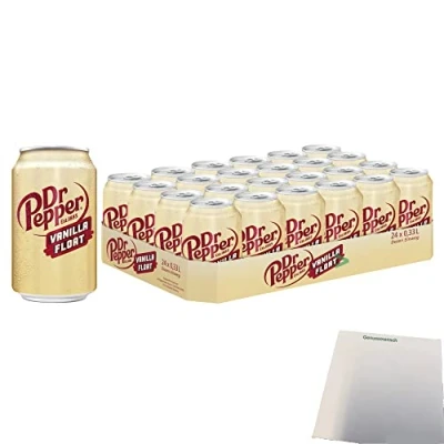 Abbildung von Dr. Pepper Vanilla Float 24er Pack (24x330ml Dose) + usy Block