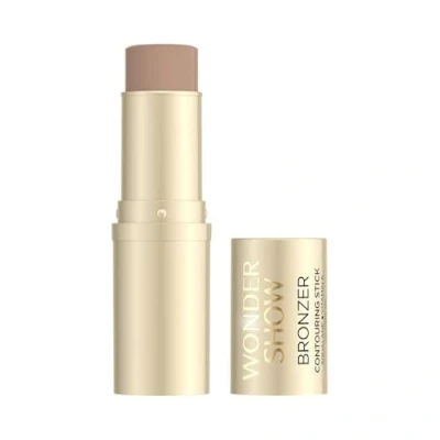 Abbildung von Eveline Cosmetics Wonder Show Veganer Cream Stick Bronzer mit Jojobaöl und Vitamin E, Mattes Finish, Langanhaltendes Kontur Make up