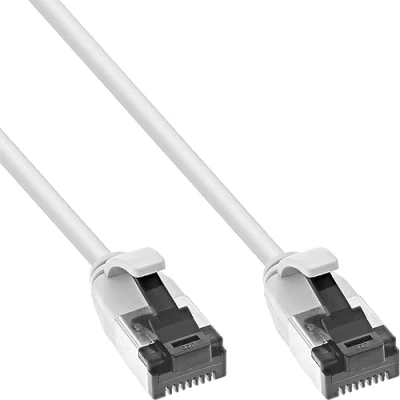 Abbildung von InLine® Patchkabel slim, U/FTP, Cat.8.1, TPE halogenfrei, weiß, 5m