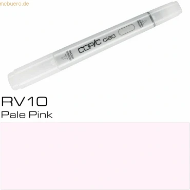 Abbildung von COPIC Ciao Marker Typ RV 10, Pale Pink, vielseitiger Layoutmarker, mit einer mittelbreiten und Brush Spitze