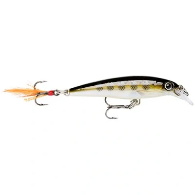 Abbildung von Rapala X Rap Angelköder Angelzubehör mit 3D Profil Süßwasser Spinnköder Schwanzfedern für zusätzliche Reize Lauftiefe 0.9 1.5m Fischköder 6cm, 4g Hergestellt in Estland Muddler