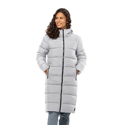 Abbildung von Jack Wolfskin Frozen Palace Daunenmantel, Damen, Größe: Medium, Moonwalk