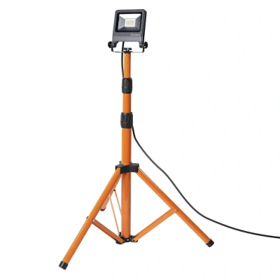 Abbildung von LEDVANCE LED Arbeitslicht, Leuchte für Außenanwendungen, Kaltweiß, Tripod Ständer, Worklight, 30 Watt, Dunkelgrau