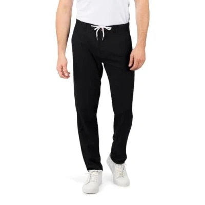 Abbildung von riverso Chinohose Herren Freizeithose RIVMarco Regular Fit Leinenhose mit Zugbandverschluss
