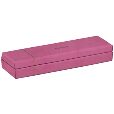 Abbildung von Rhodia 194520C Stiftetui 21x5, 5x3 cm, elegant aus Kunstleder, ideal für Stifte, Pinsel &amp; Kugelschreiber, 1 Stück, Fuchsia