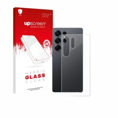 Abbildung von upscreen Schutzglas für Samsung Galaxy S25 Ultra (Rückseite) Schutzfolie, Glas Folie [Klar, 9H Panzerschutz, Anti Fingerprint]