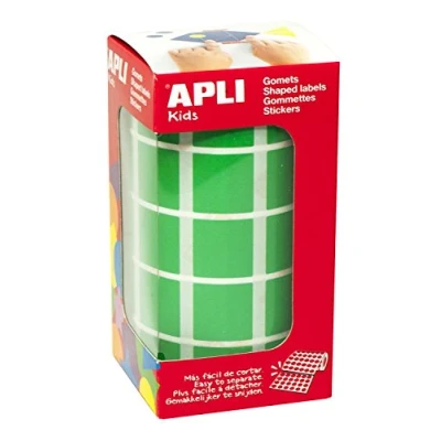 Abbildung von APLI 4878 Rolle Sticker viereckig 20 mm, grün