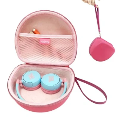 Abbildung von Kopfhörer Etui für JBL Jr310 BT, Eva Hartschalenetui Jr310BT On Ear Wireless Faltbare Bluetooth (Rosa)