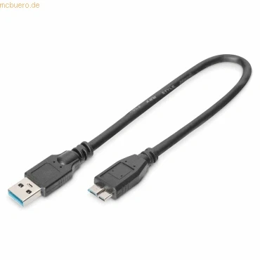 Abbildung von Assmann DIGITUS USB 3.0 Anschlusskabel, A Micro BSt/St,0.25m