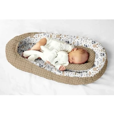 Abbildung von Multifunktionale Kuschelnest Babynest Kokon für Babys und Säuglinge, Nestchen, Reisebett, 100% Baumwolle, antiallergisch