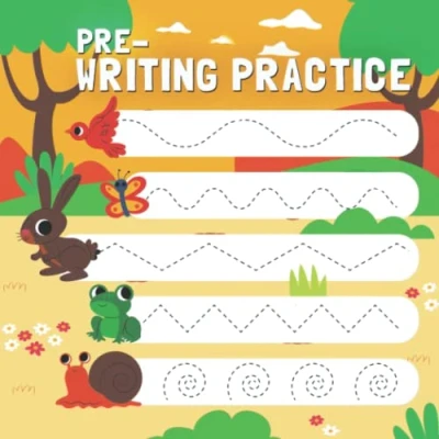 Abbildung von Pre Writing Skills Practice Workbook. Full Color handwriting Activity Book for kids ages 3 5. K Journal: Pencil/Pen Control Tracing Toddlers PreK and kindergarten