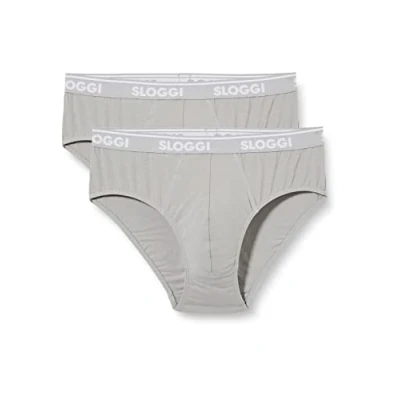 Abbildung von Sloggi MEN GO 2 PACK Slip, Herren, Größe: XXL, Grey combination