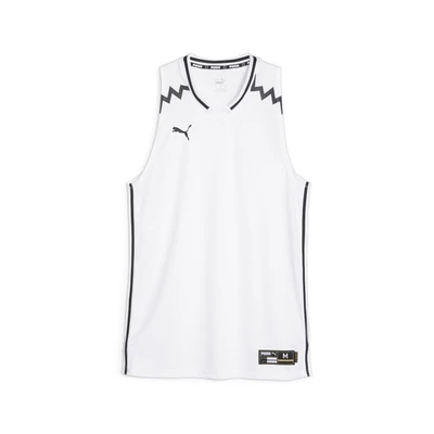 Abbildung von Hoops Team Basketballtrikot Herren PUMA White